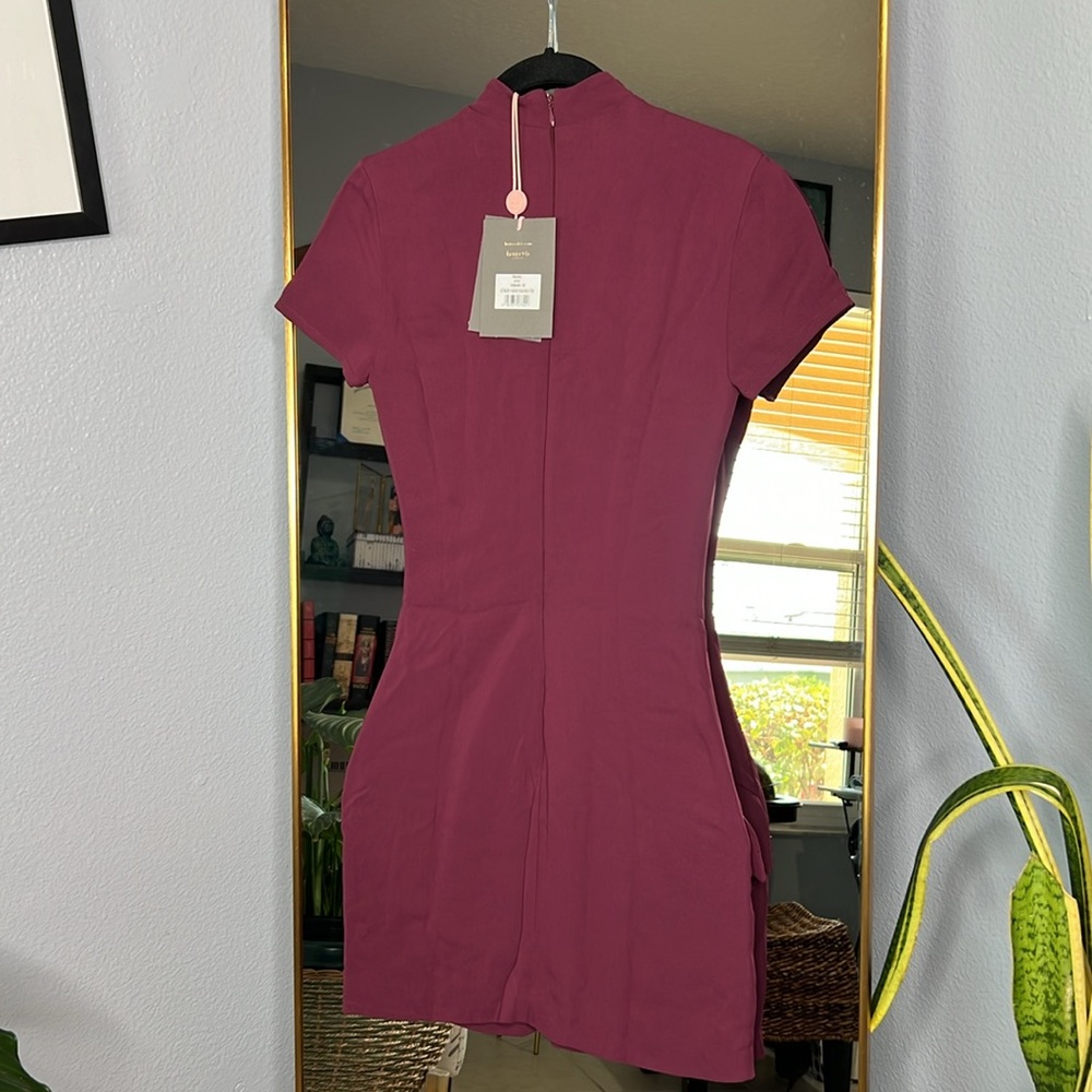 HOUSE OF CB 'Alia' Mulberry Mini Dress NWOT - Picture 8 of 8